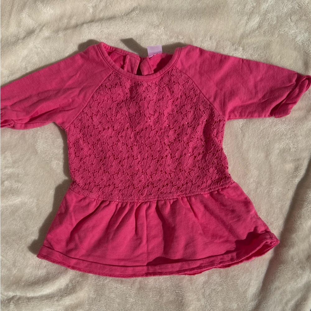 Carter's Vibrant Pink Lace Blouse